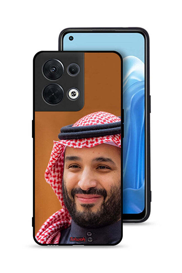 غطاء حماية لهاتف Oppo Reno8 5G محمد بن سلمان