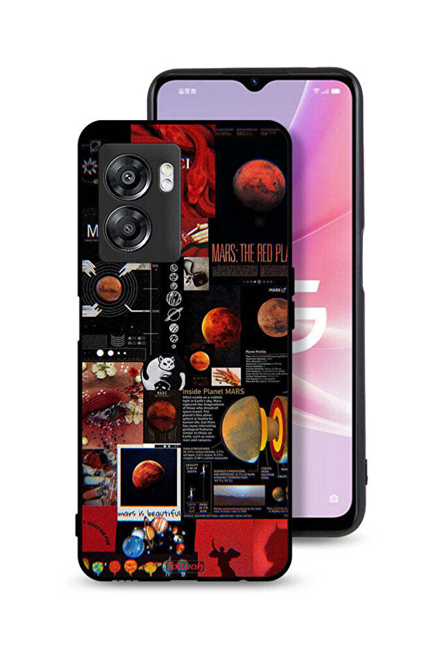 غطاء حماية لهاتف Oppo A57 5G برسومات مارس آرت