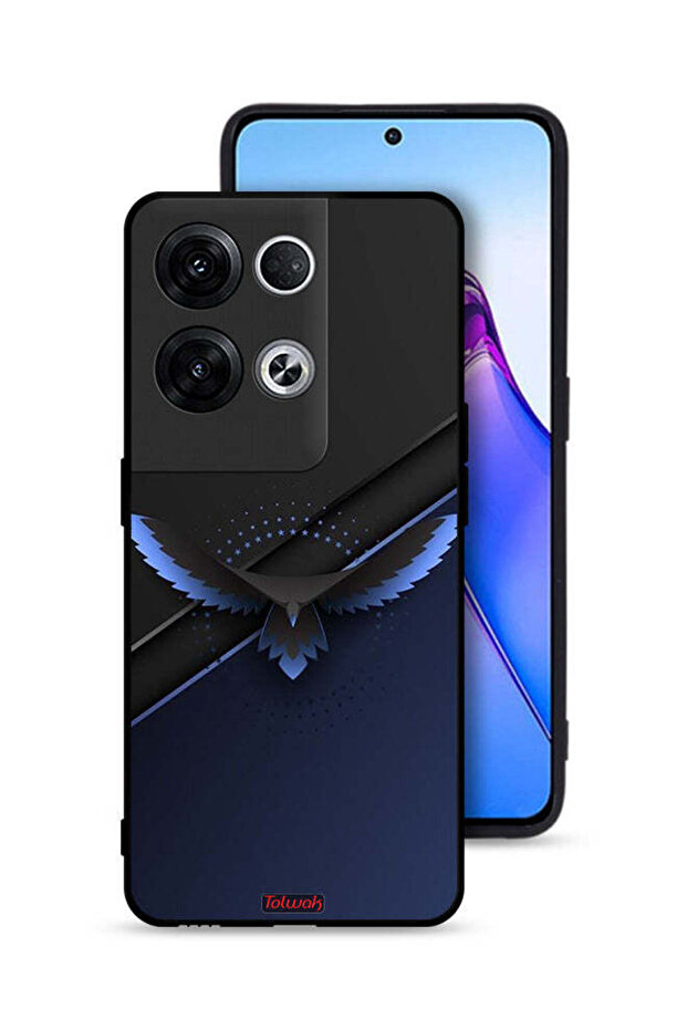 غطاء حماية Oppo Reno8 Pro Plus 5G بتصميم نسر فني تجريدي رقمي