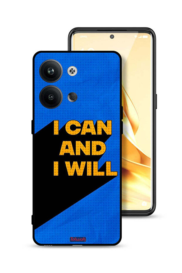 غطاء حماية لهاتف Oppo Reno9 5G - أستطيع وسأفعل