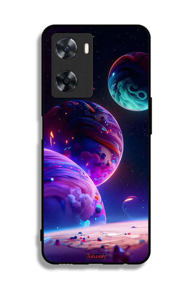 غطاء حماية لهاتف Oppo A57s بنمط كوكبي - 2