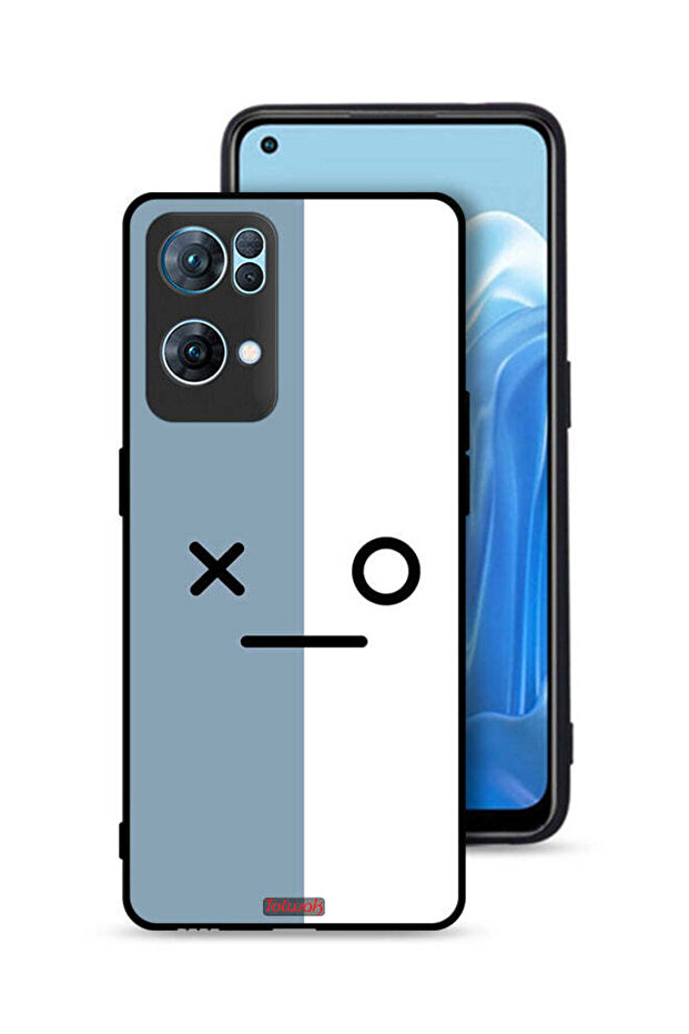 غطاء حماية لهاتف Oppo Reno7 Pro 5G بأيقونات الوجه