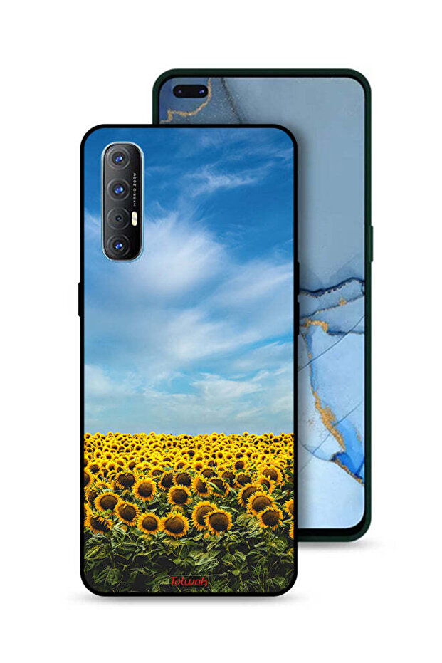 Oppo Reno3 Pro 4G Protective Case Cover Sunflowers Under The Sky