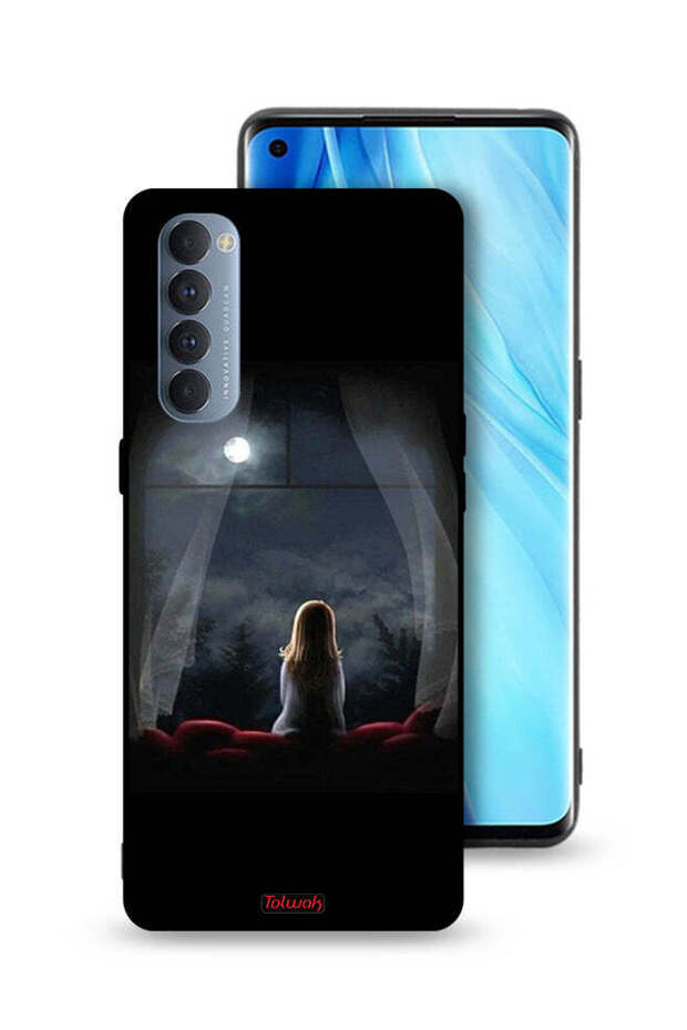 غطاء حماية لهاتف Oppo Reno4 Pro 4G - خيالات ليلية