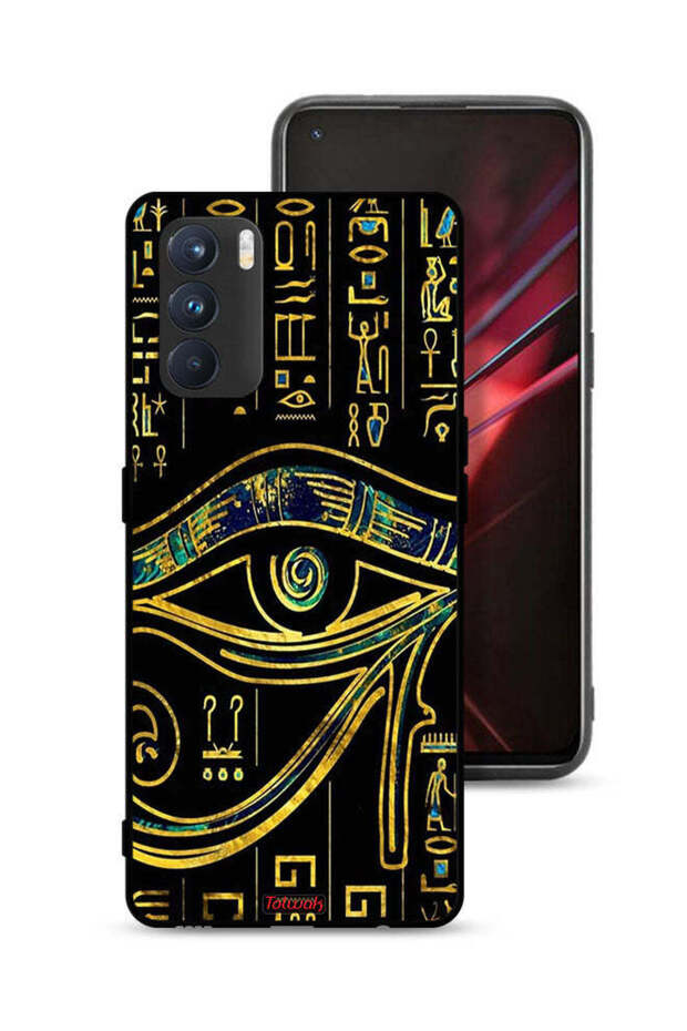 غطاء حماية لهاتف Oppo K9 Pro مع رسمة عين
