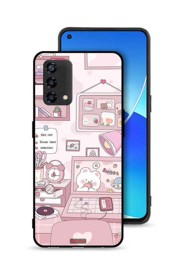 Oppo A95 4G Protective Case Cover Get Rich Study Hard