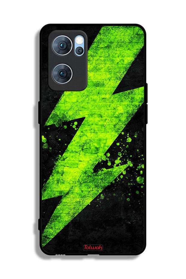 غطاء حماية لهاتف Oppo Reno7 5G بنمط كهربائي - 2