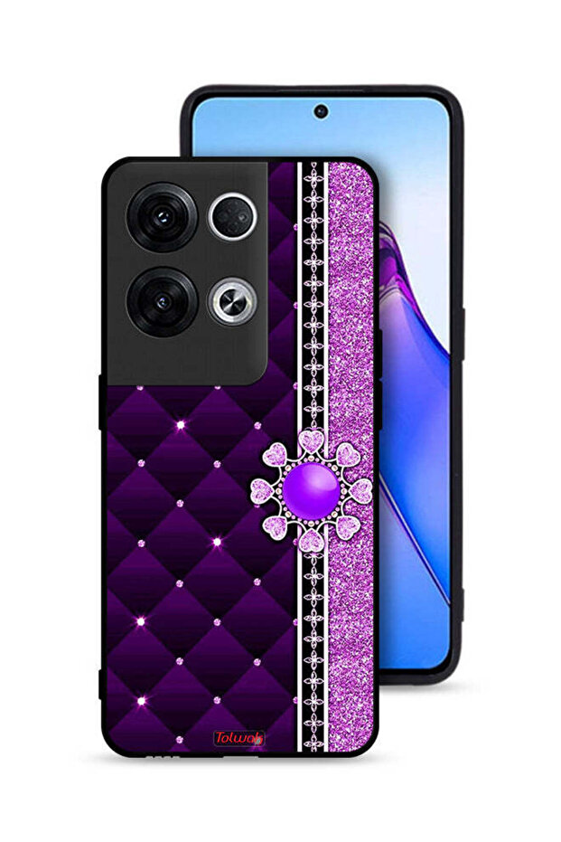 غطاء حماية لهاتف Oppo Reno8 Pro Plus 5G بقلوب لامعة