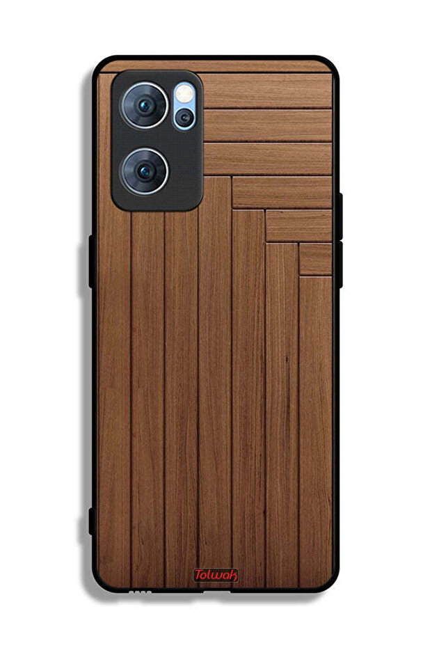 غطاء حماية لهاتف Oppo Reno7 5G بنمط باب - 2