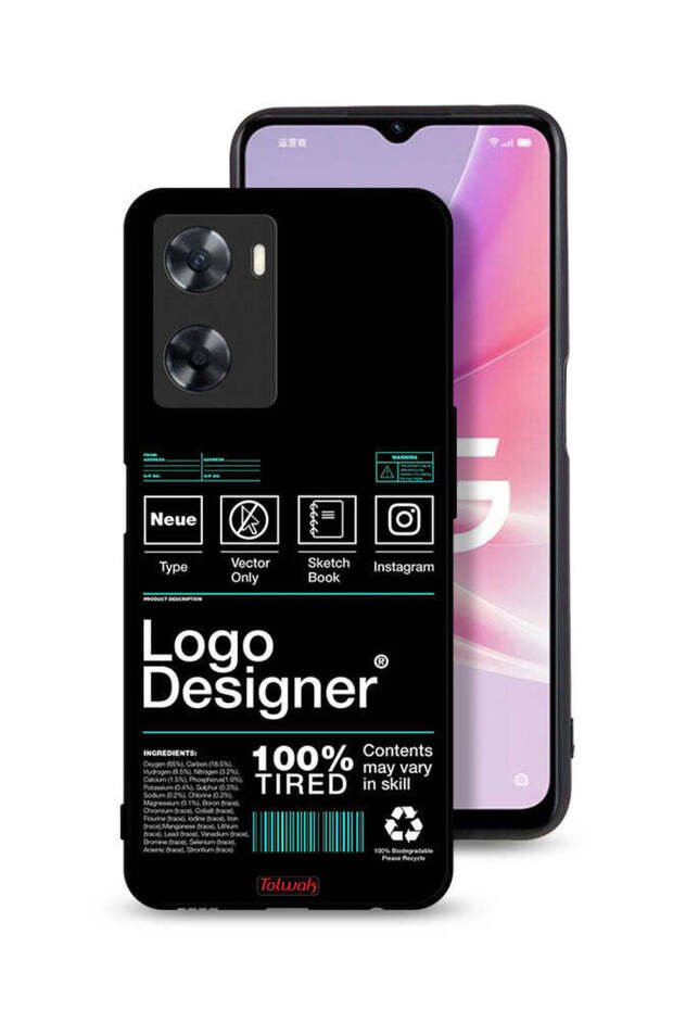Oppo A77s Protective Case Cover Logo Designer Sticker