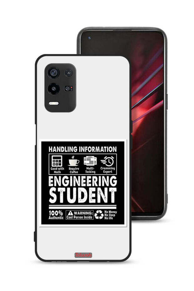 غطاء حماية لهاتف Oppo K9x - ملصق طالب هندسة
