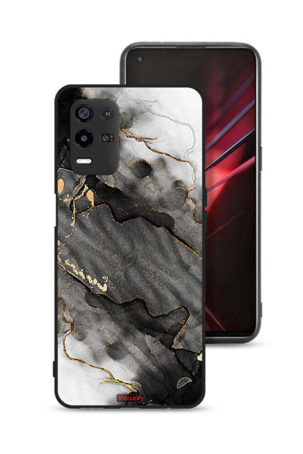 غطاء حماية لهاتف Oppo K9x - رخامي لامع