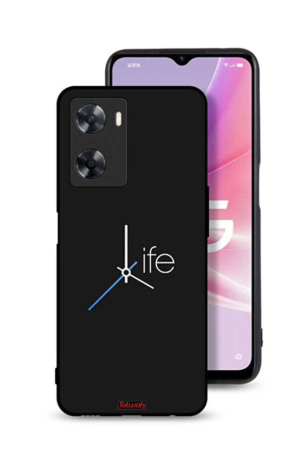 Oppo A77s Protective Case Cover Life Clock
