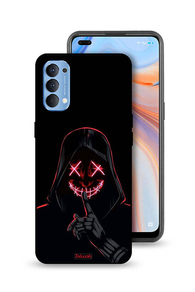 غطاء حماية لهاتف Oppo Reno4 4G بلون مارشميلو