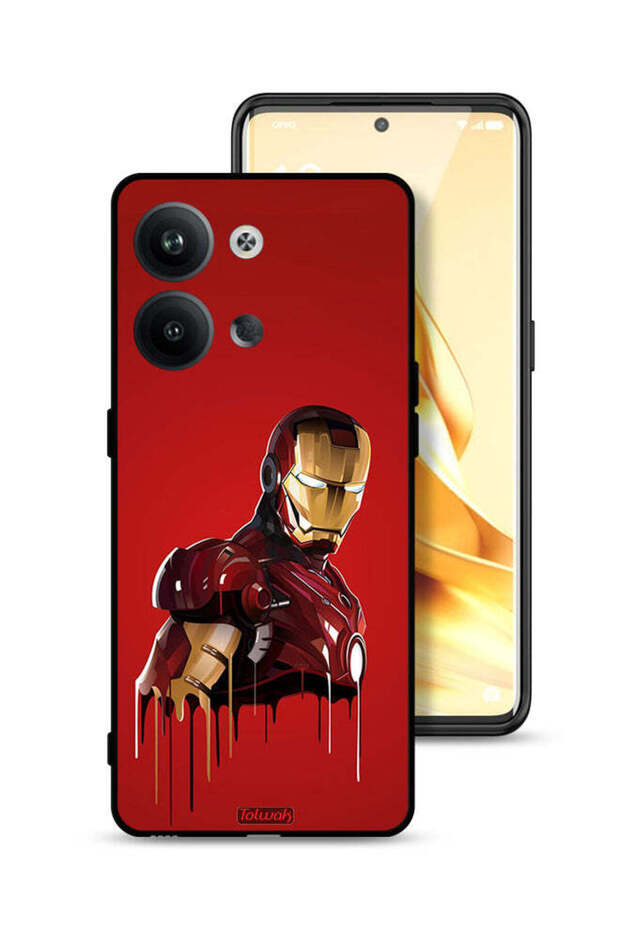 غطاء حماية لهاتف Oppo Reno9 5G برسومات الرجل الحديدي