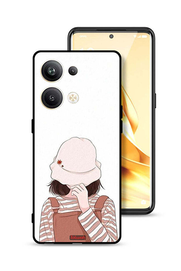 غطاء حماية لهاتف Oppo Reno9 Pro Plus 5G بغطاء للوجه من خلال القبعة