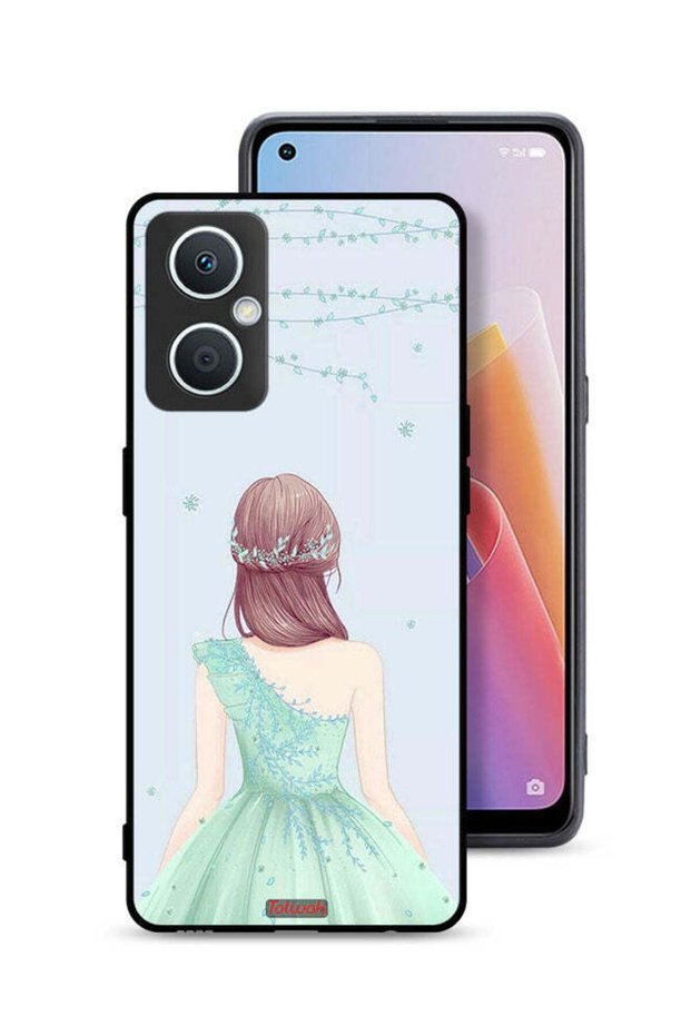 Oppo A96 5G (China) Protective Case Cover Cute Girl In Floral Dress