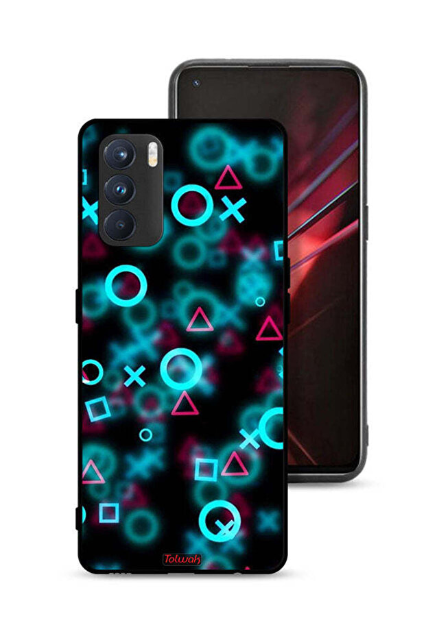 غطاء حماية لهاتف Oppo K9 Pro برسومات أيقونات لعبة الحبار الصغيرة