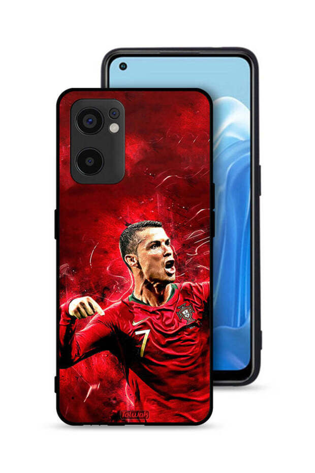 غطاء حماية لهاتف Oppo Reno7 SE 5G كريستيانو رونالدو