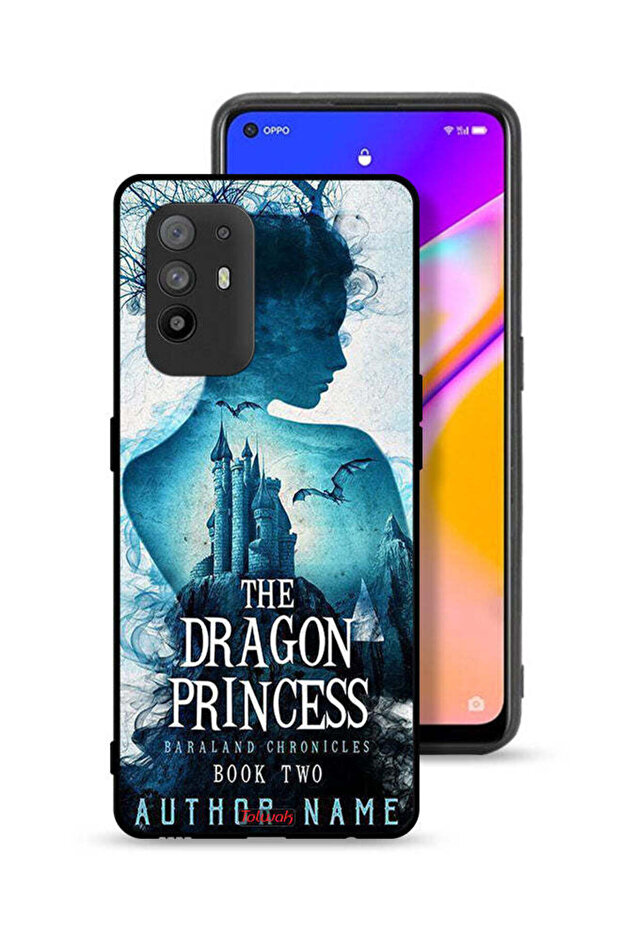 غطاء حماية لهاتف Oppo A95 5G بتصميم أميرة التنين