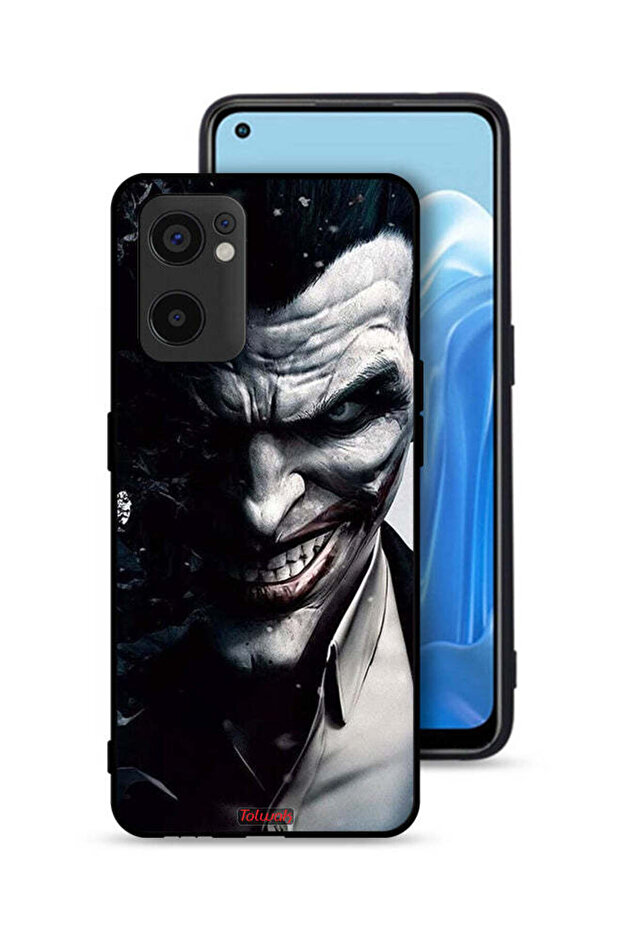 غطاء حماية Oppo Reno7 SE 5G بتصميم نصف وجه الجوكر