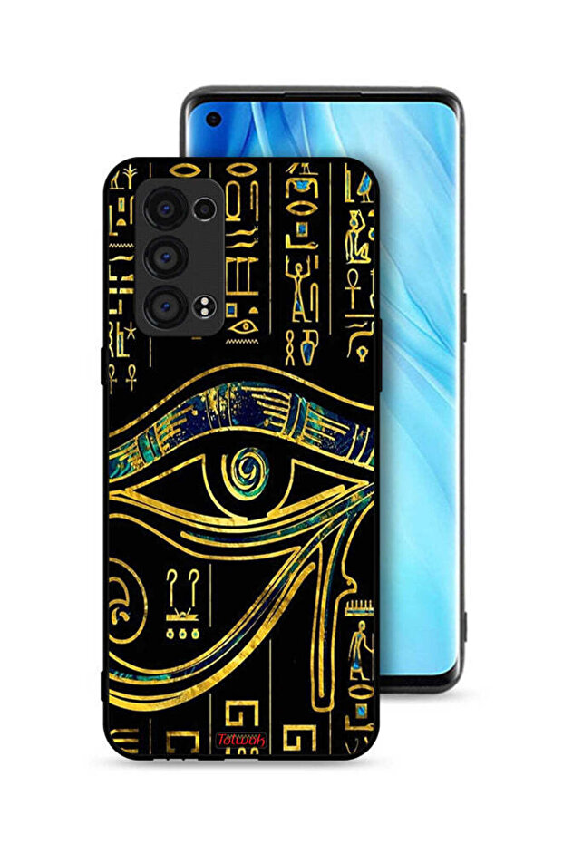 غطاء حماية لهاتف Oppo Reno6 Pro Plus 5G مع رسمة عين
