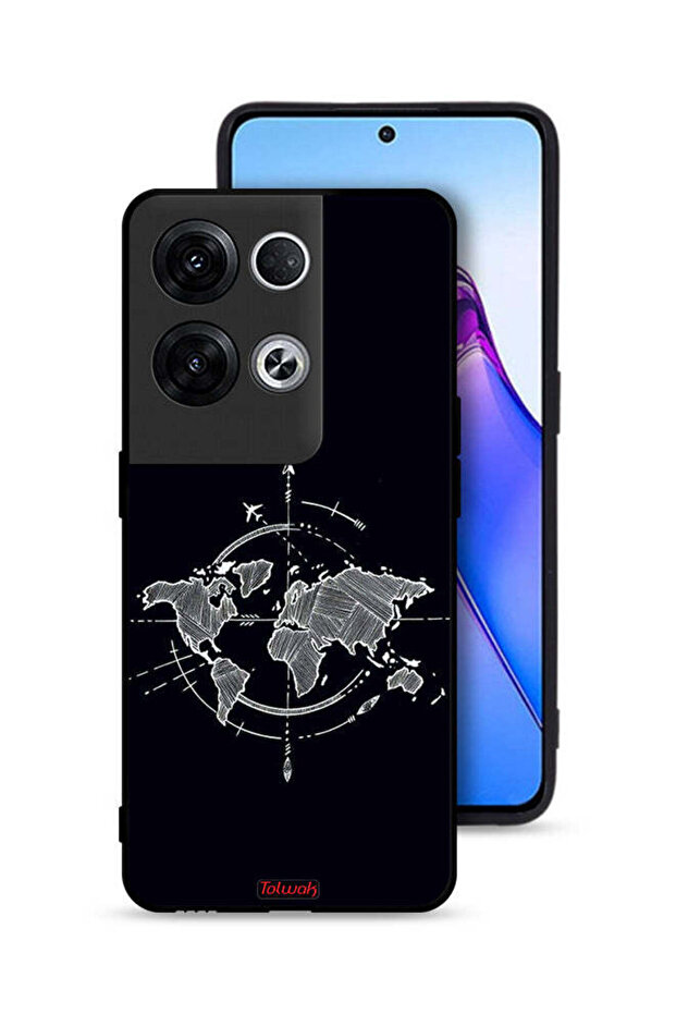Oppo Reno8 Pro Plus 5G Protective Case Cover Compass Art