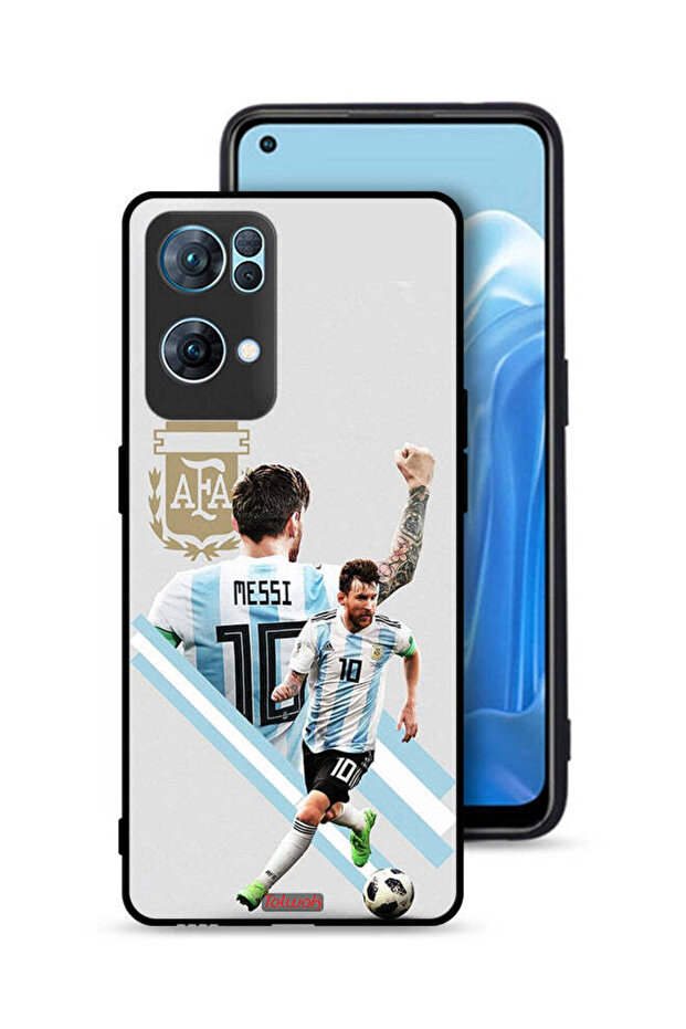 غطاء حماية لهاتف Oppo Reno7 Pro 5G برسومات ليو ميسي