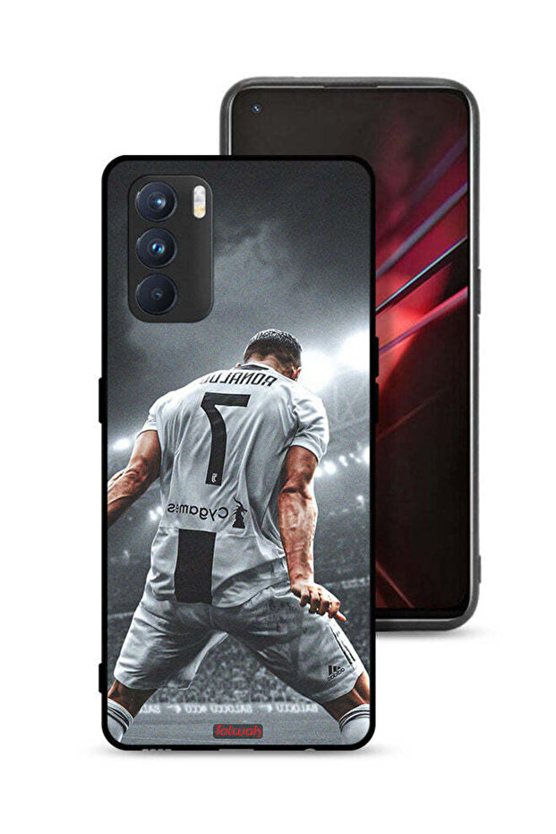غطاء حماية لهاتف Oppo K9 Pro بشعار احتفال كريستيانو رونالدو