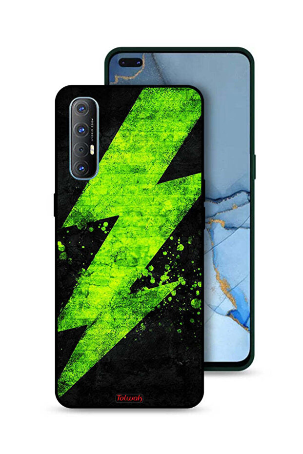 غطاء حماية لهاتف Oppo Reno3 Pro 4G بنمط كهربائي