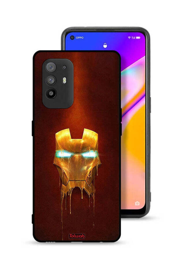 غطاء حماية لهاتف Oppo A95 5G بطبعة الرجل الحديدي مارفل كوميكس