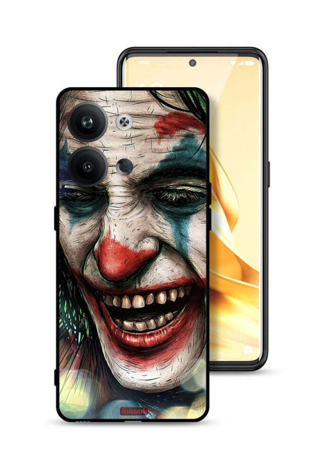 غطاء حماية لهاتف Oppo Reno9 5G بوجه الجوكر الضاحك