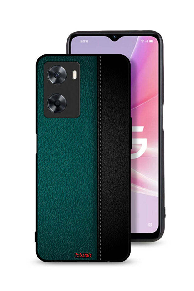 غطاء حماية جلدي بنمط لهاتف Oppo A77s