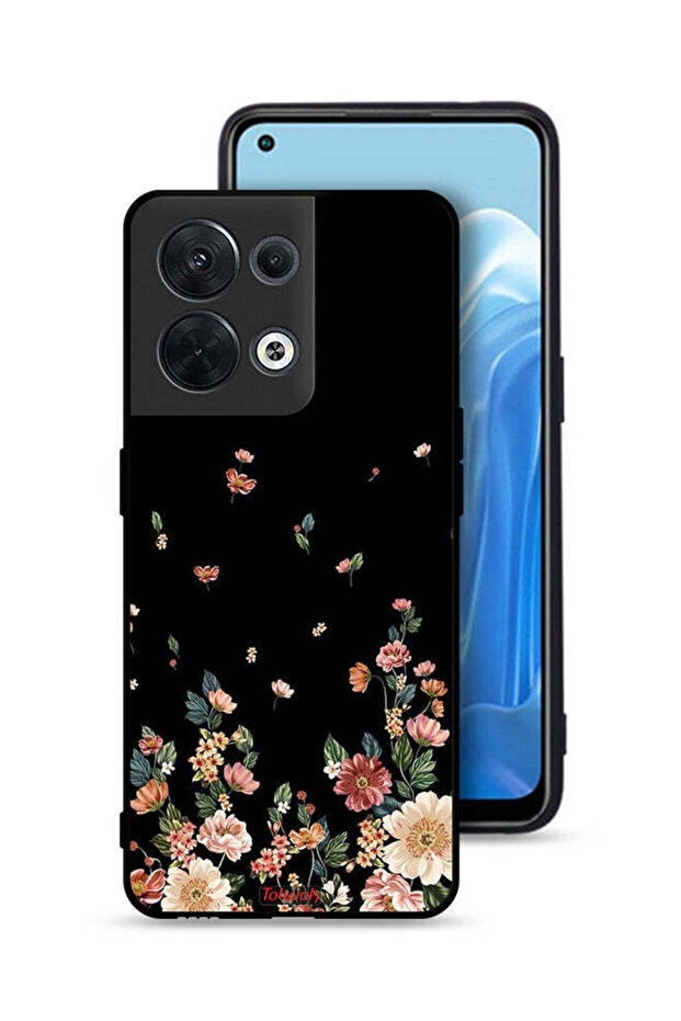 Oppo Reno8 5G Protective Case Cover Small Flowers In Bottom