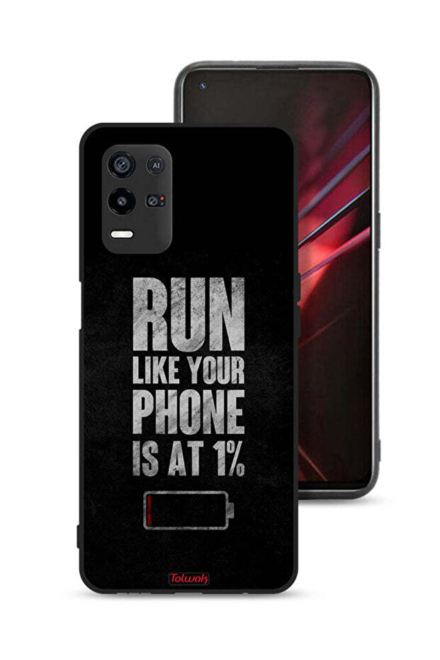 Oppo K9x Protective Case Cover Run Like Your Phone Is At 1 Percent