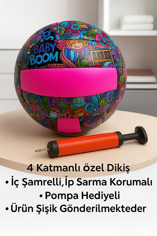 Yumuşak Yüzey Dikişli Soft Touch Voleybol Pompa Hediyeli - 1