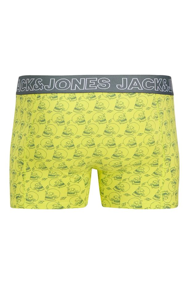 J&J Jaccapri Skull Boxer Trunks 3 Pack Sarı Mercan Siyah - 5