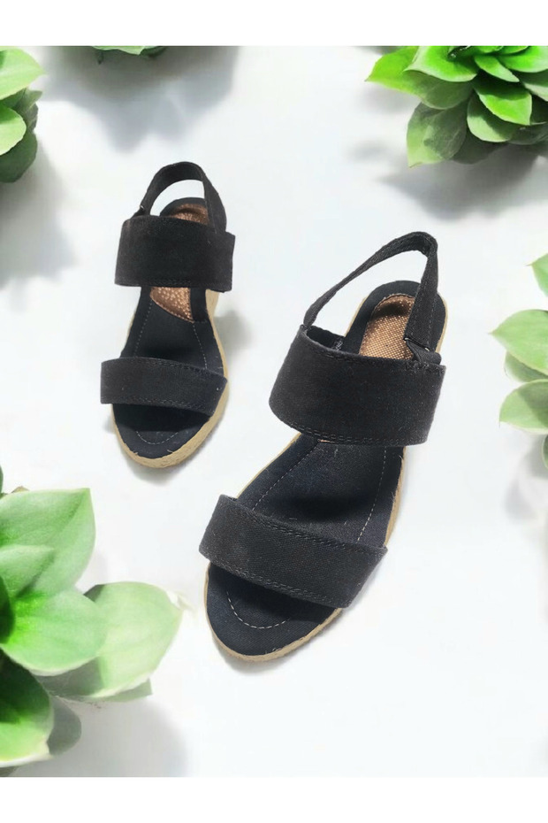 Linen Summer Slippers Straw