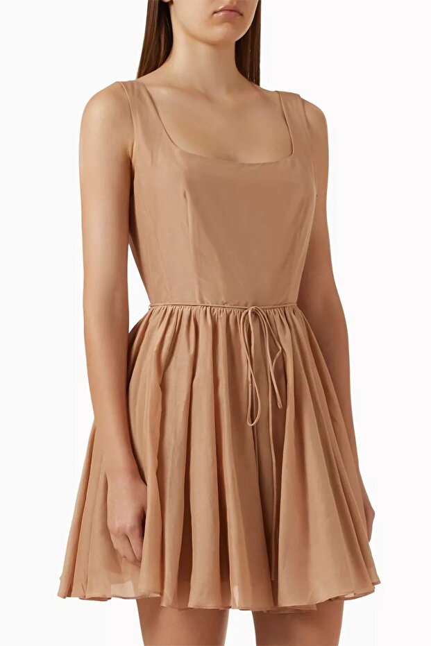 Koton Silk Belt Mini Dress