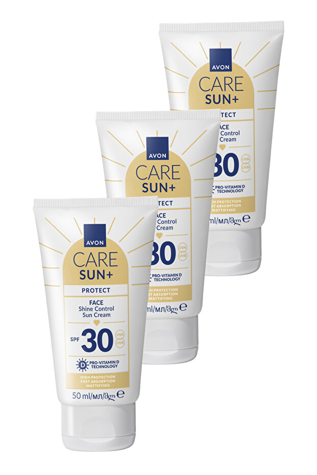 Sun+ Protect Shine Control Sunscreen for Face Spf 30 50ml Triple Pack