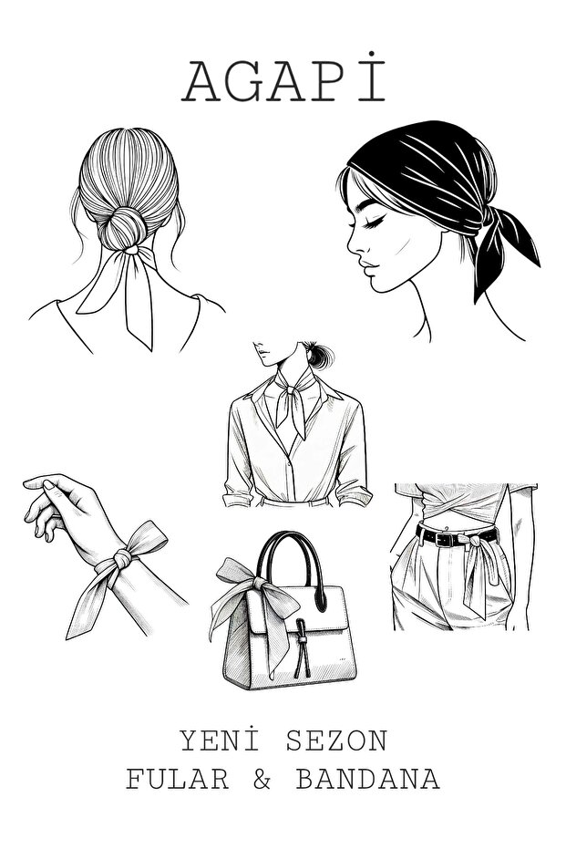 Fular Leopar Desenli Bandana Fular - 4