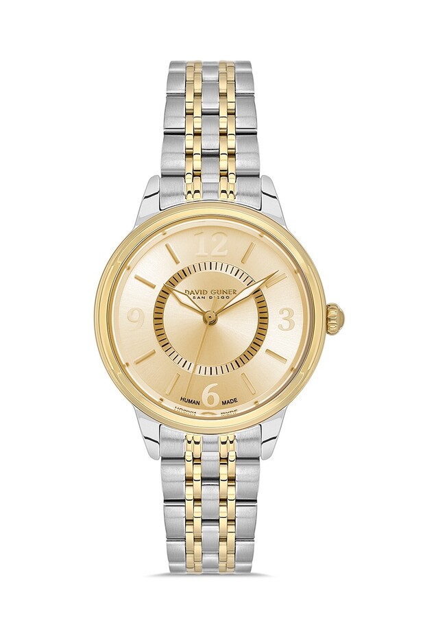 New Season Yellow Silver Inside Green Women's Wrist Watch