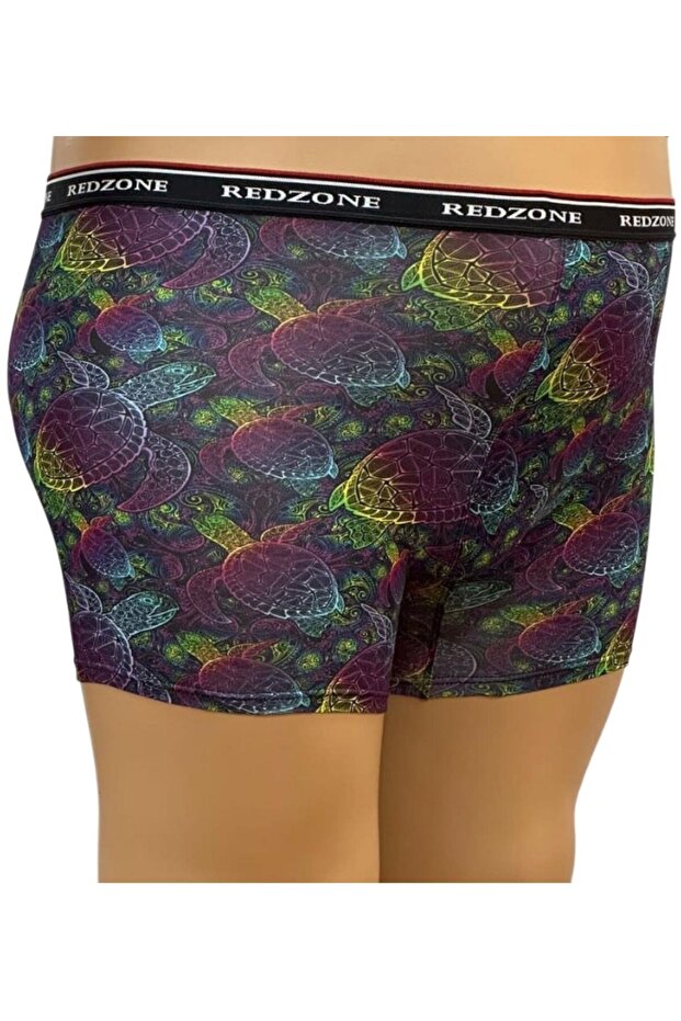 بوكسر ليكرا كبير الحجم مطبوع رقميًا بنمط السلحفاة - 1