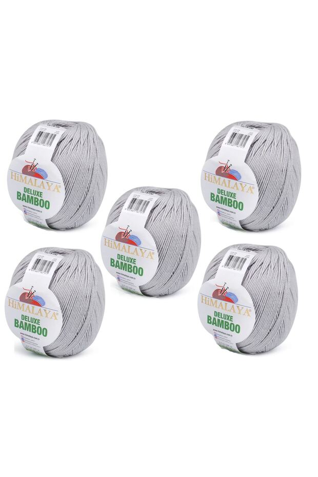Deluxe Bamboo, 5 Yumak, 500g Gram, Cardigan Sweater Yarn 124-25