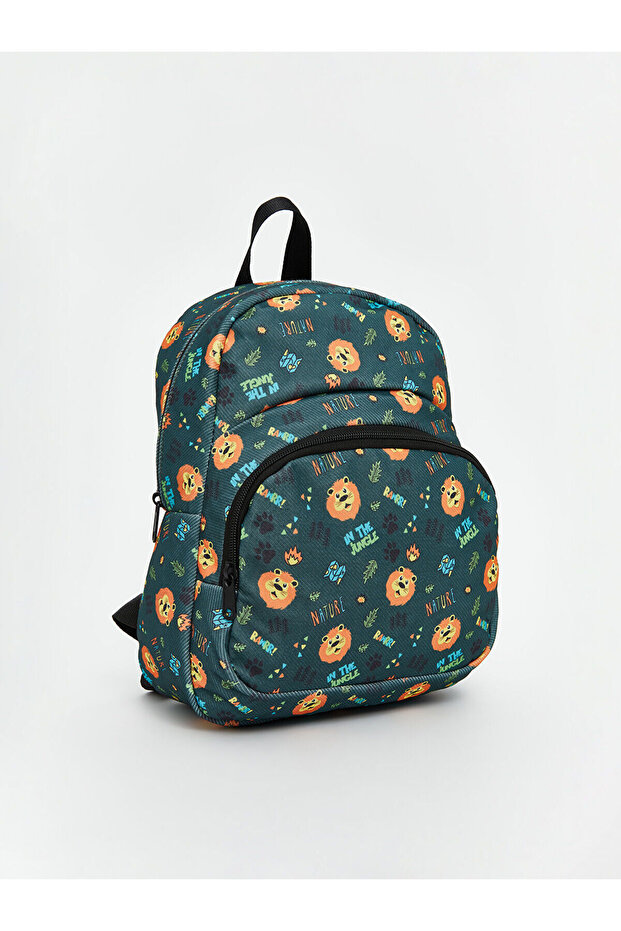 Lcw Eco Green Printed Boy's School Bag