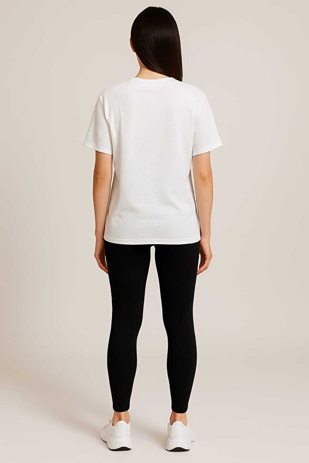 Tricou oversize alb - 2