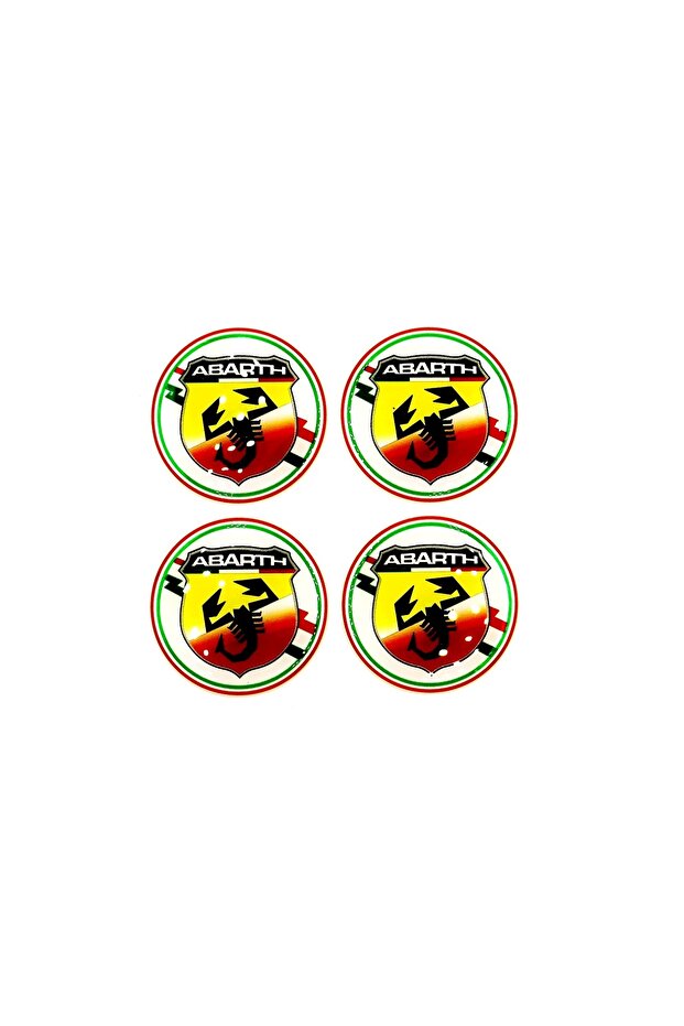تصميم الجيل الجديد من ملصق قطرة عجلة Abarth مقاس 5.5 سم متوافق