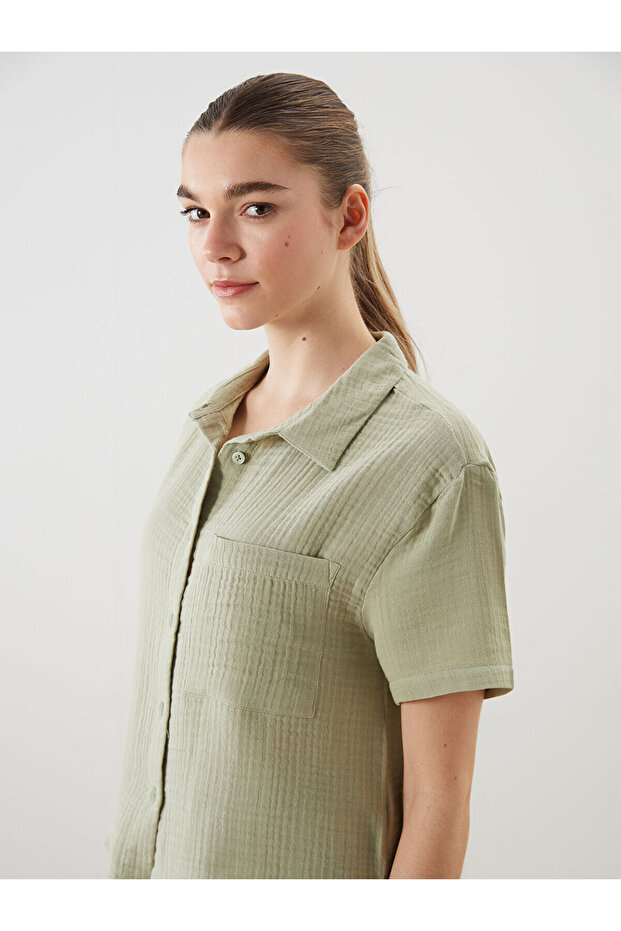 Nevavm Regular Fit Muslin Women's Shirt with a Difference