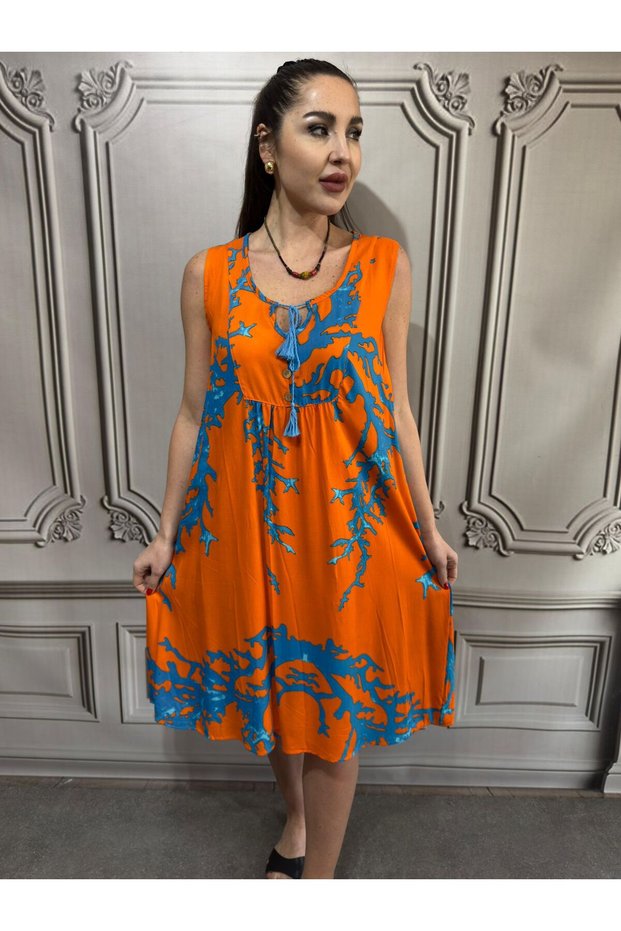 Woven Viscose Style Short Dress