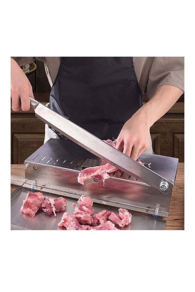 Household Meat Slicer Frozen Meat Bone Cutting Machine Double blade thickness adjustable, Commercial